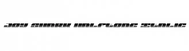 Joy Shark Halftone Italic  Frei Schriftart Herunterladen