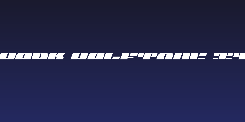 Joy Shark Halftone Italic Social Header