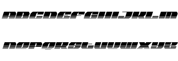 Joy Shark Halftone Italic Font LOWERCASE