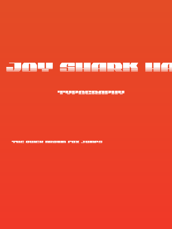 Joy Shark Halftone Semi-Condensed Poster