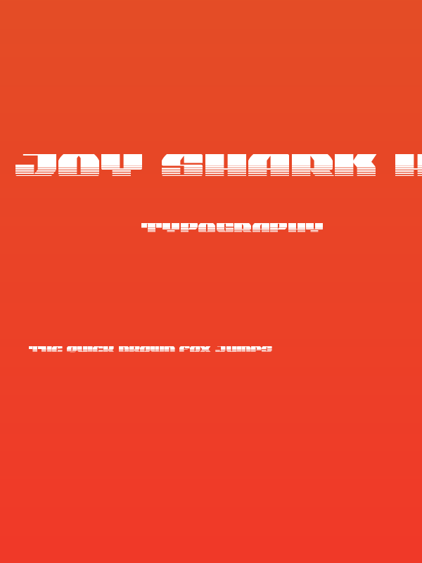 Joy Shark Halftone Poster