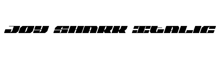Joy Shark Italic  les polices de caractères gratuit tlcharger