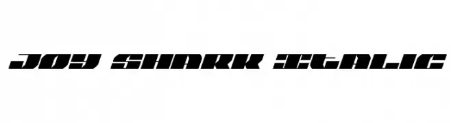 Joy Shark Italic  Frei Schriftart Herunterladen