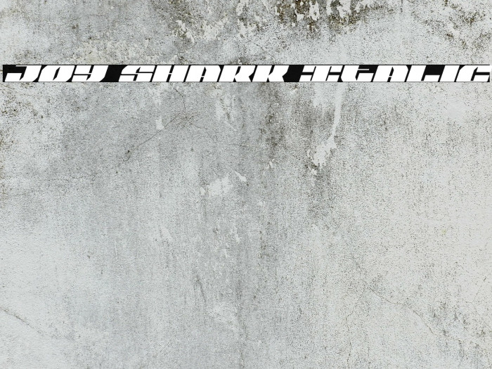 Joy Shark Italic Font examples