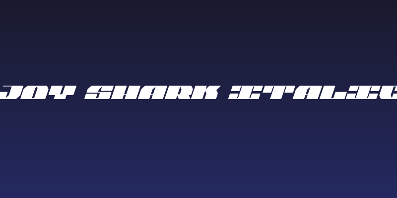 Joy Shark Italic Social Header