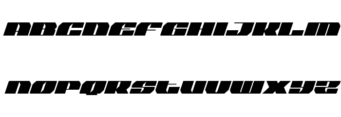 Joy Shark Italic Font LOWERCASE