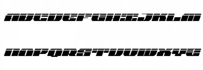 Joy Shark Laser Italic Polices MAJUSCULES