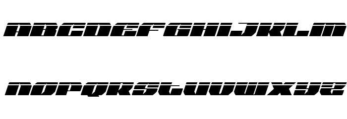 Joy Shark Laser Italic Font LOWERCASE