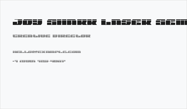 Joy Shark Laser Semi-Condensed Business Card