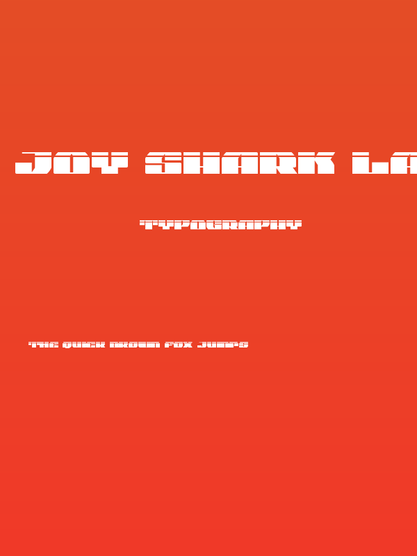 Joy Shark Laser Semi-Condensed Poster