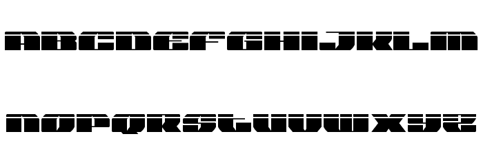 Joy Shark Laser Font LOWERCASE