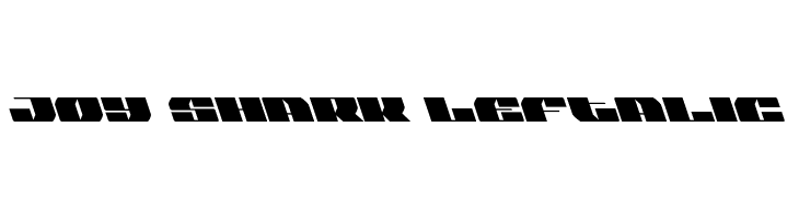 Joy Shark Leftalic  フリーフォントのダウンロード