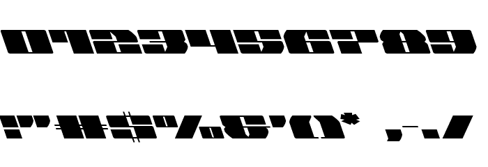 Joy Shark Leftalic Font OTHER CHARS