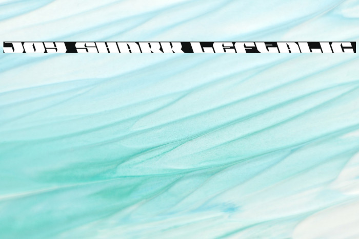 Joy Shark Leftalic Font examples