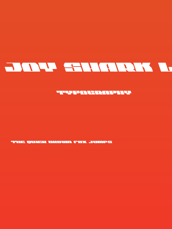 Joy Shark Leftalic Poster