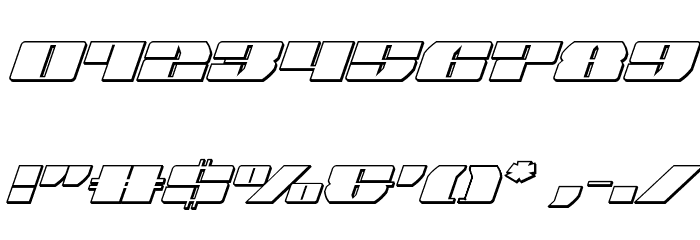 Joy Shark Outline Semi-ConItal Font OTHER CHARS