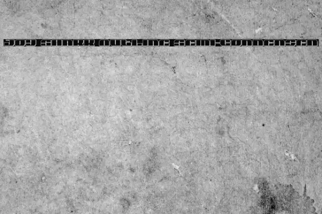 Joy Shark Outline Semi-Condensed Font examples