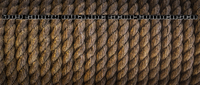 Joy Shark Outline Semi-Condensed Example 3