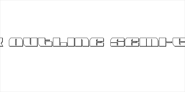 Joy Shark Outline Semi-Condensed Logo