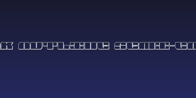 Joy Shark Outline Semi-Condensed Social Header