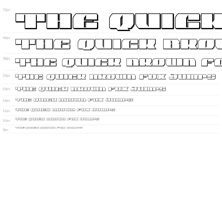 Joy Shark Outline Semi-Condensed Waterfall