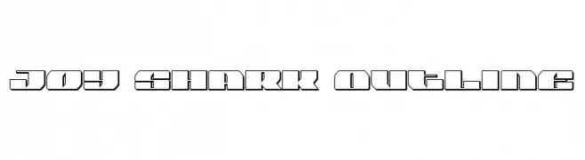 Joy Shark Outline  Fuentes Gratis Descargar