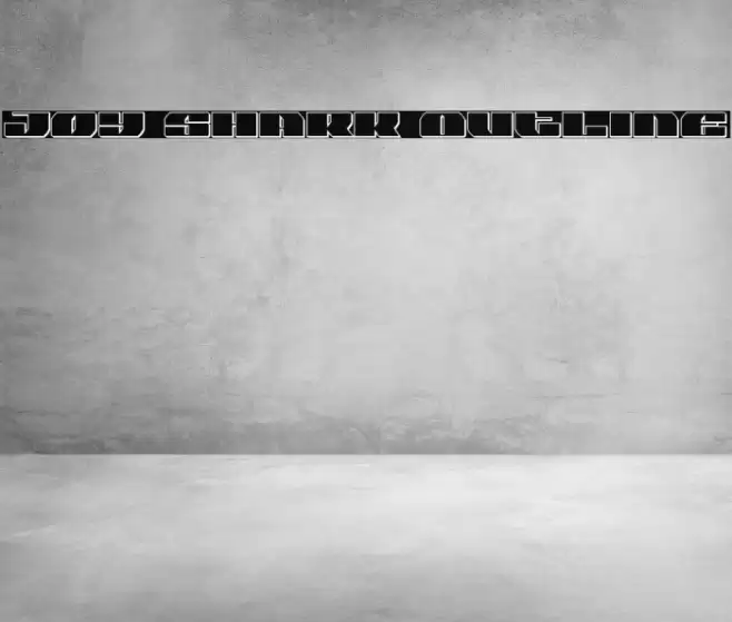 Joy Shark Outline Font examples