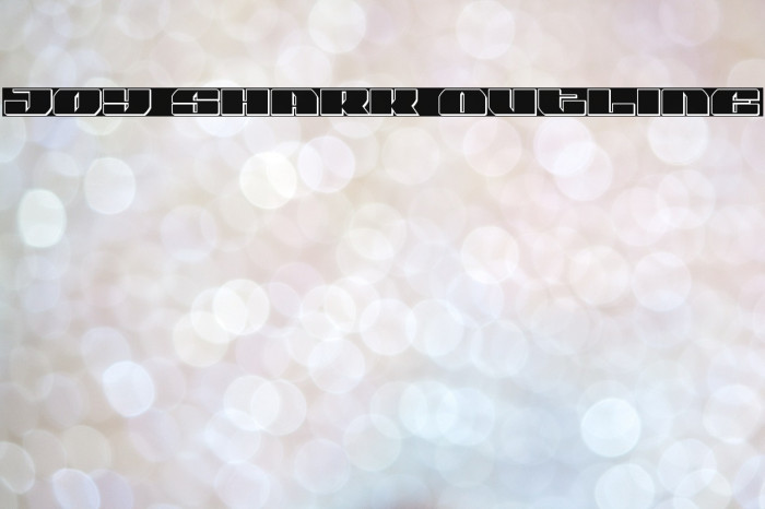 Joy Shark Outline Example 2