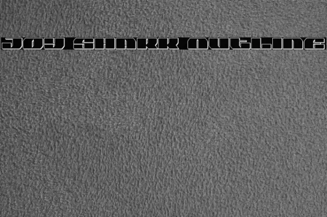 Joy Shark Outline Font examples