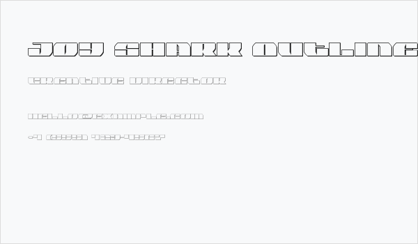 Joy Shark Outline Business Card