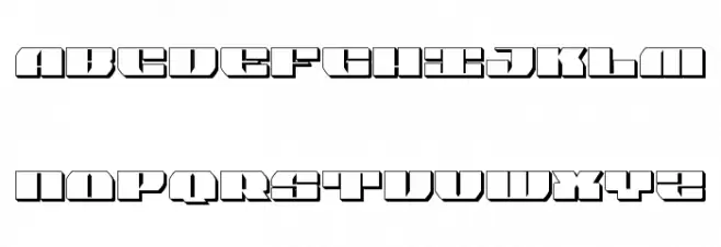 Joy Shark Semi-Condensed 3D Polices MAJUSCULES