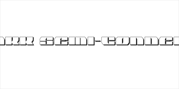 Joy Shark Semi-Condensed 3D Logo