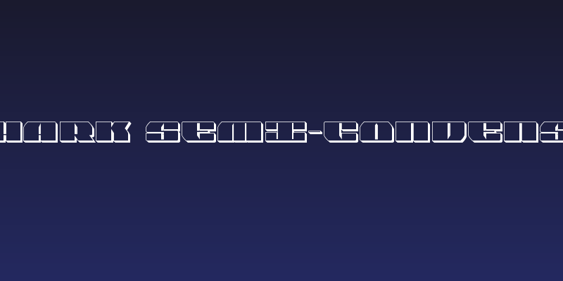 Joy Shark Semi-Condensed 3D Social Header