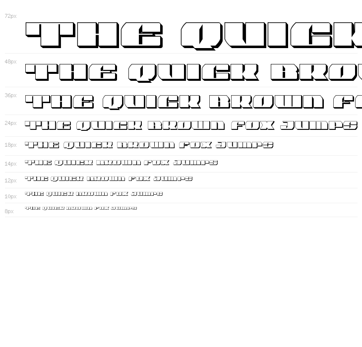 Joy Shark Semi-Condensed 3D Waterfall