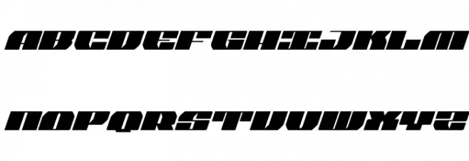 Joy Shark Semi-Condensed Italic フォント 大文字