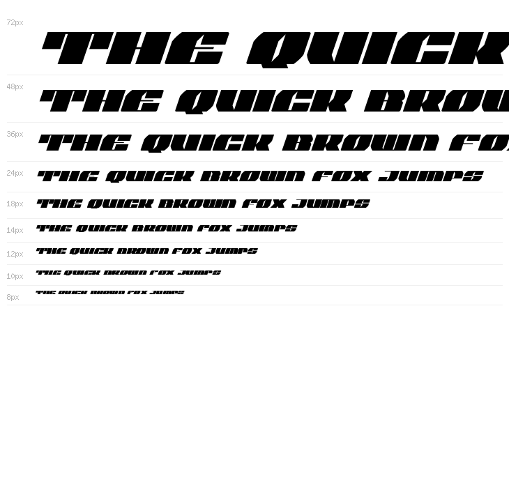 Joy Shark Semi-Condensed Italic Waterfall