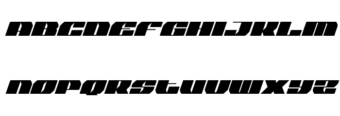 Joy Shark Semi-Condensed Italic Font LOWERCASE