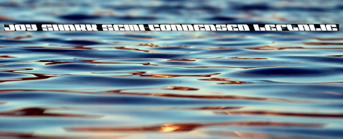 Joy Shark Semi-Condensed Leftalic Example 2