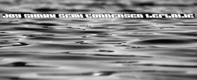 Joy Shark Semi-Condensed Leftalic Font examples
