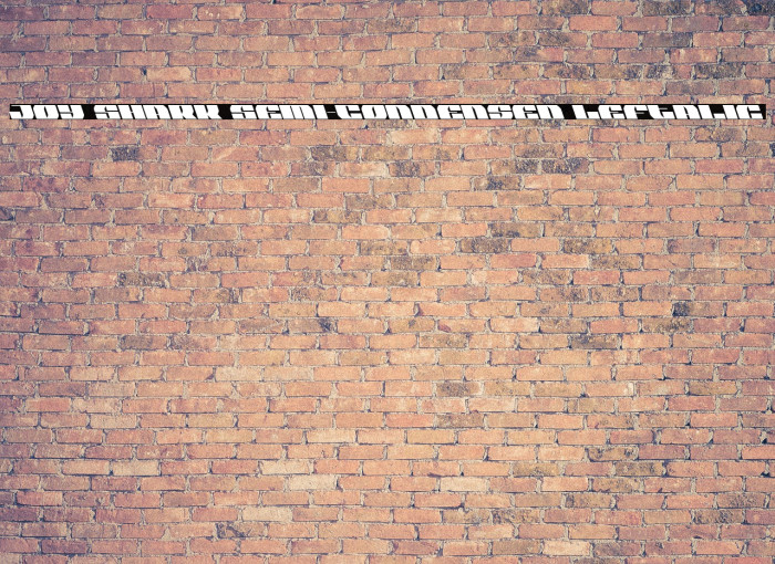 Joy Shark Semi-Condensed Leftalic Example 3