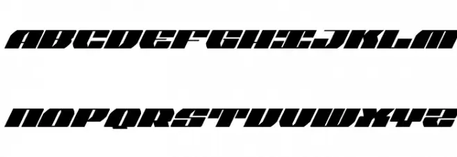 Joy Shark Semi-Condensed Super-Italic Polices MAJUSCULES