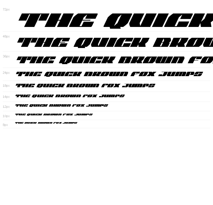 Joy Shark Semi-Condensed Super-Italic Waterfall