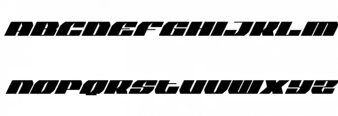 Joy Shark Semi-Condensed Super-Italic خط أحرف صغيرة