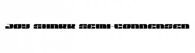 Joy Shark Semi-Condensed  नि: शुल्क फ़ॉन्ट्स डाउनलोड
