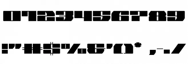 Joy Shark Semi-Condensed Font OTHER CHARS