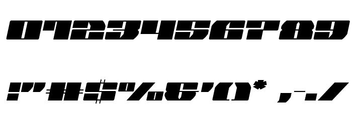 Joy Shark Semi-CondensedSemi-Italic Font OTHER CHARS