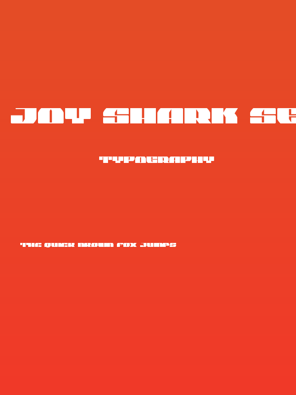 Joy Shark Semi-Condensed Poster