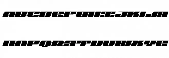 Joy Shark Semi-Expanded Italic Font UPPERCASE