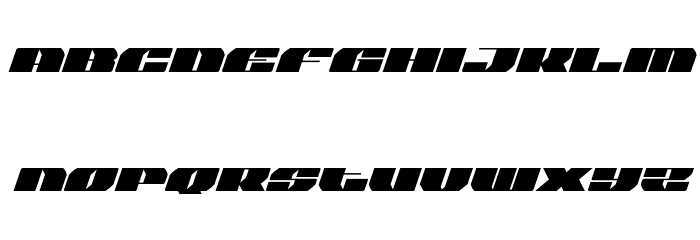 Joy Shark Semi-Expanded Italic Font LOWERCASE