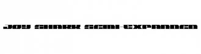 Joy Shark Semi-Expanded  免费字体下载